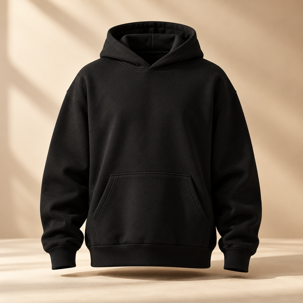 Cloud Hoodie in warm studio lighting