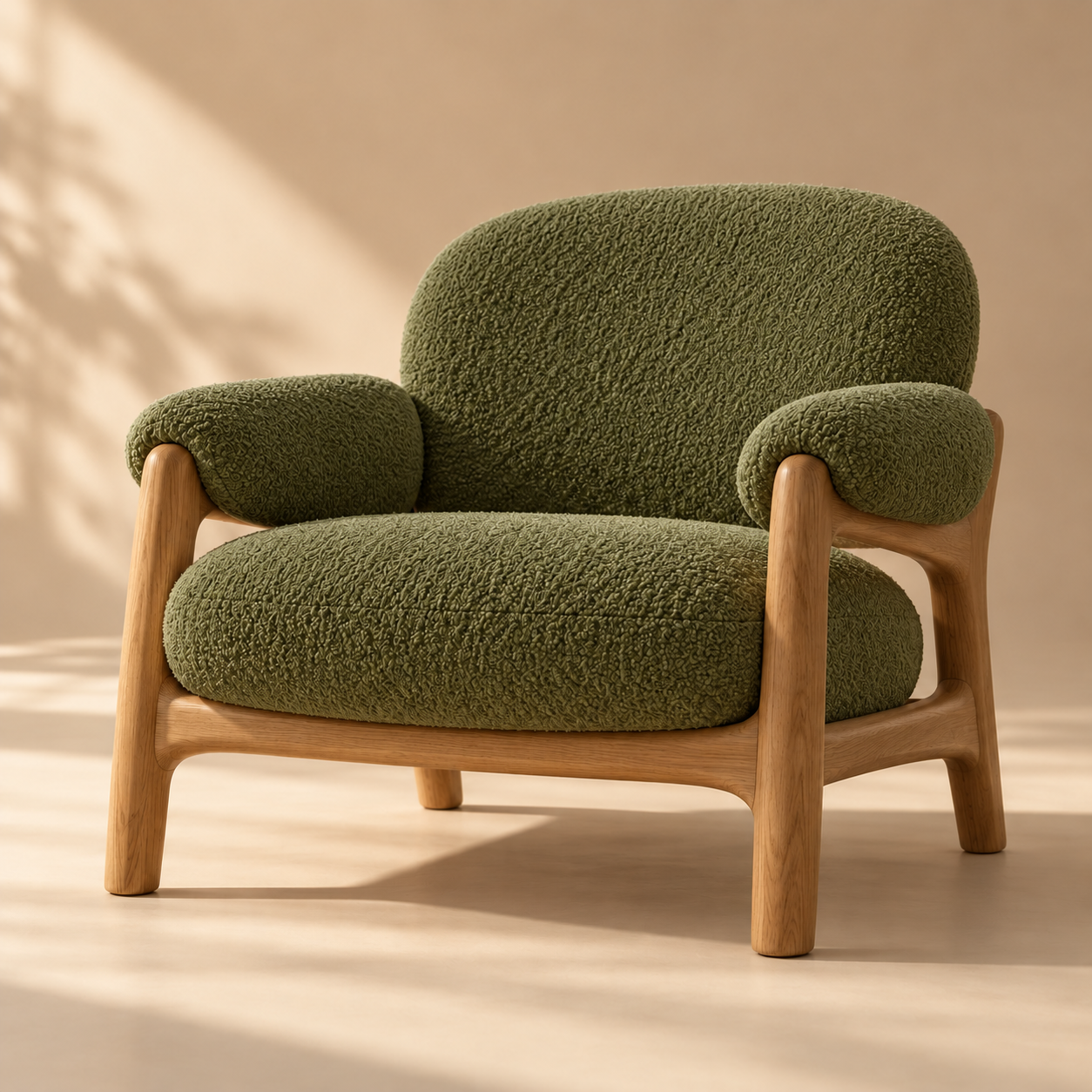 Form Lounge Chair in olive