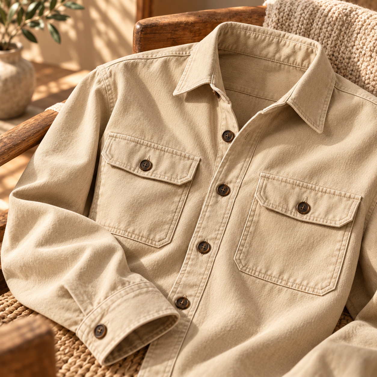 Field Overshirt — alternate editorial view