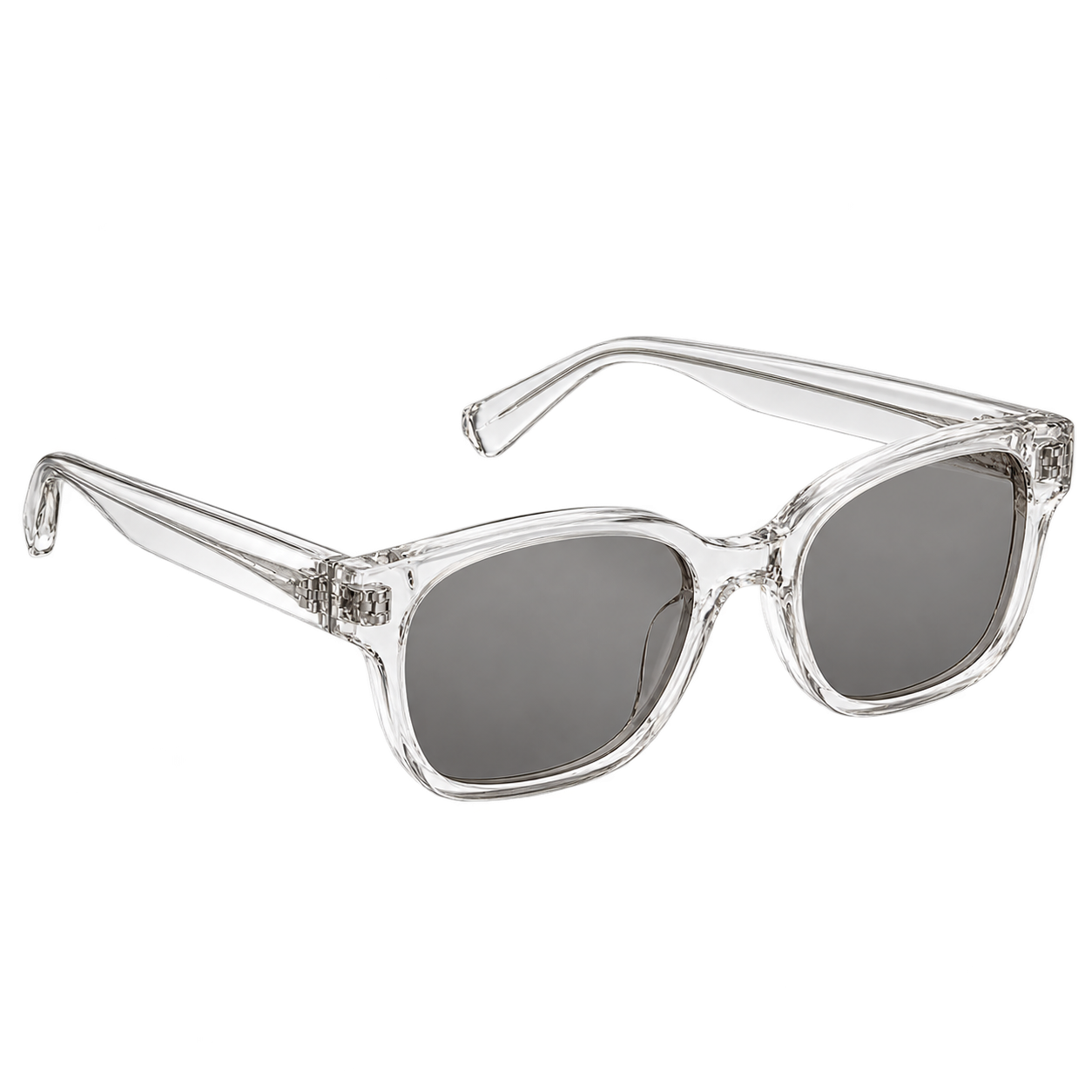 Clear Frame Sunglasses — alternate editorial view