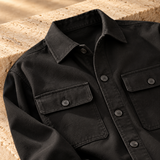 Studio Overshirt Black — alternate editorial view