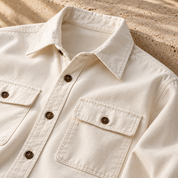 Studio Overshirt White — alternate editorial view
