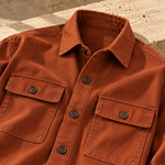 Studio Overshirt Rust — alternate editorial view