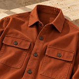 Studio Overshirt Rust — alternate editorial view