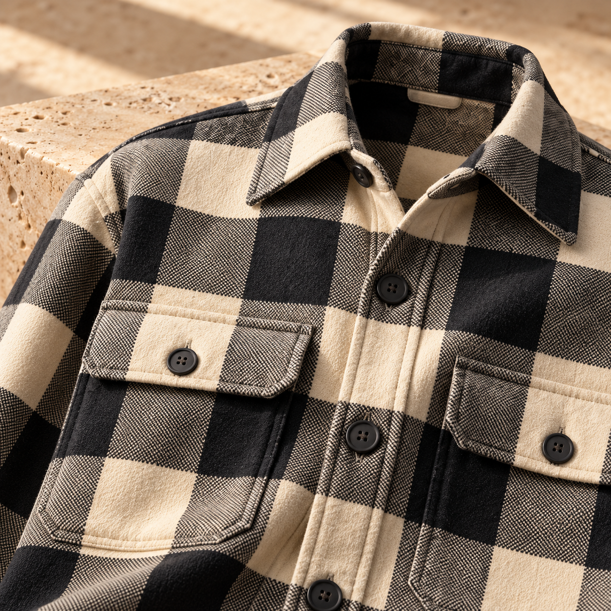 Studio Overshirt Checkered — alternate editorial view